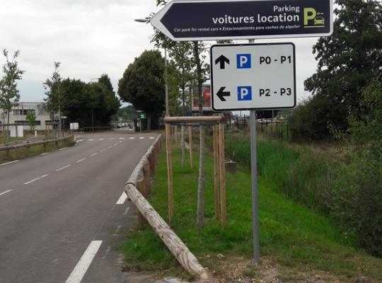 Parking de la Gare du Creusot TGV / Signalétique