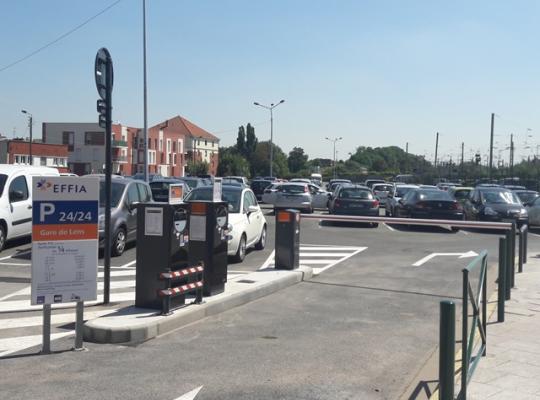 Parking de LENS gare entrée