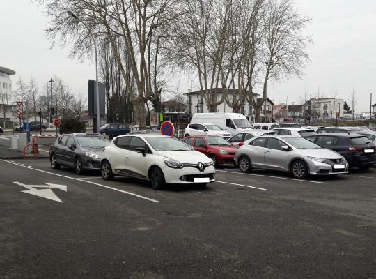 Parking P1 de Dax gare