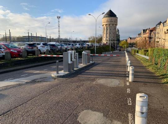 Entrée parking Metz gare CHATEAU D'EAU