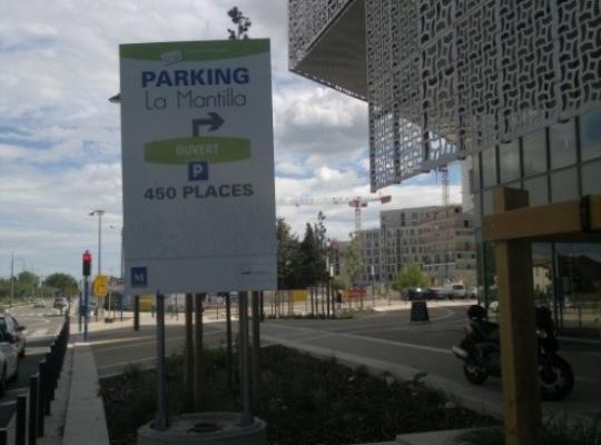 Parking EFFIA centre ville de Montpellier La Mantilla