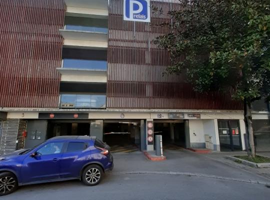 entrée du parking