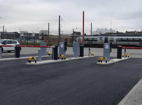 Entrée parking gare Vannes