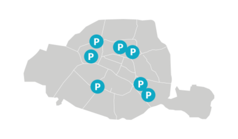 parkings paris carte